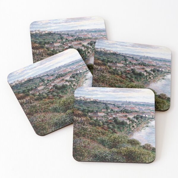 Item preview, View of Vétheuil - Tranquil Reflections along the Seine River  designed and sold by artdesignsnow.