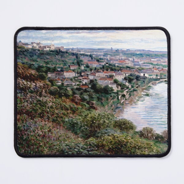 Item preview, View of Vétheuil - Tranquil Reflections along the Seine River designed and sold by artdesignsnow.