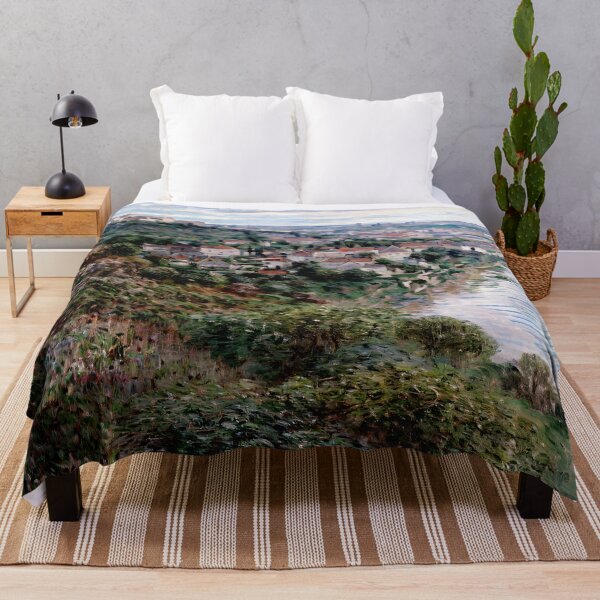 Item preview, View of Vétheuil - Tranquil Reflections along the Seine River  designed and sold by artdesignsnow.