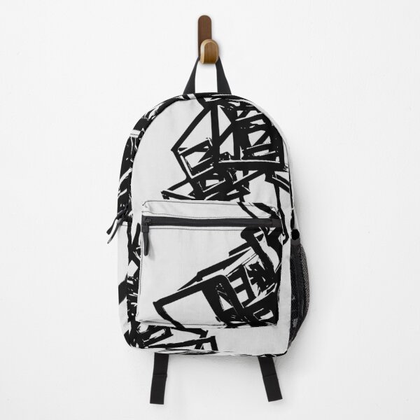 Item preview, Abstract Geometric Cube Structure Sketch Black and White designed and sold by HyunDam.
