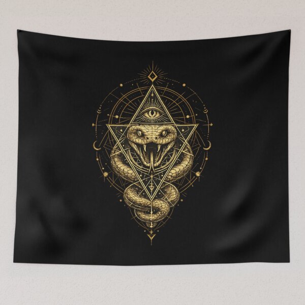 Item preview, Golden Serpent of Cosmic Insight designed and sold by SidTastic .