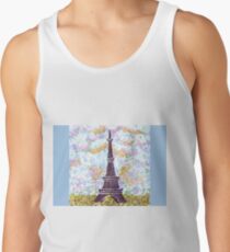 Eiffel Tower Pointillism by Kristie Hubler Tank Top