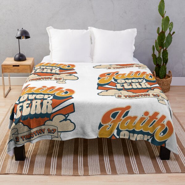 Item preview, Faith Over Fear Sunrise Dark Shirts designed and sold by Retro Callback.