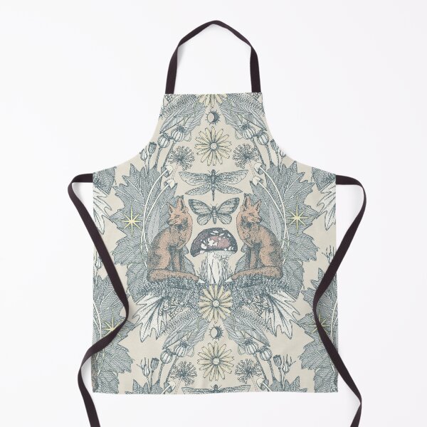 Item preview, cottagecore fox damask off white designed and sold by scrummy.
