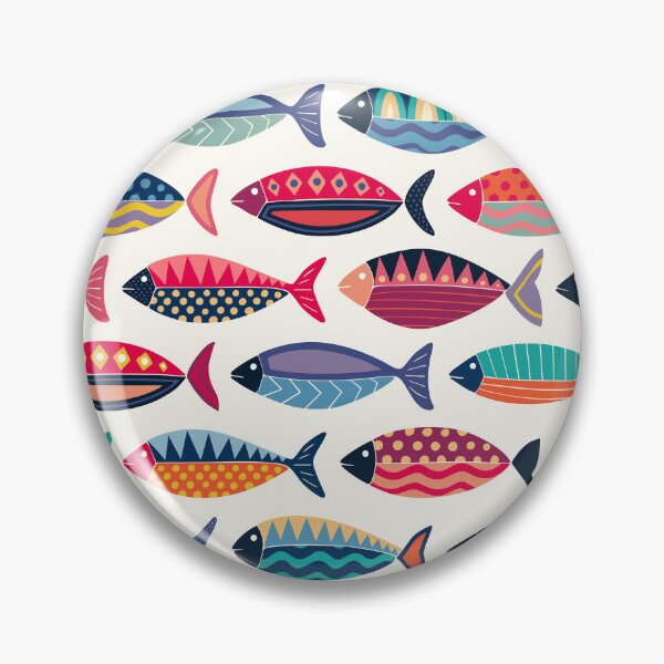 Item preview, retro fish pink designed and sold by scrummy.