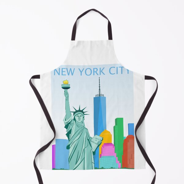 Item preview, Colorful New York City Illustration Manhattan Statue of Liberty designed and sold by mizam.