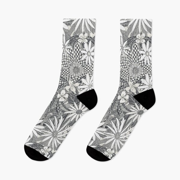 Item preview, sketchy boho floral designed and sold by scrummy.