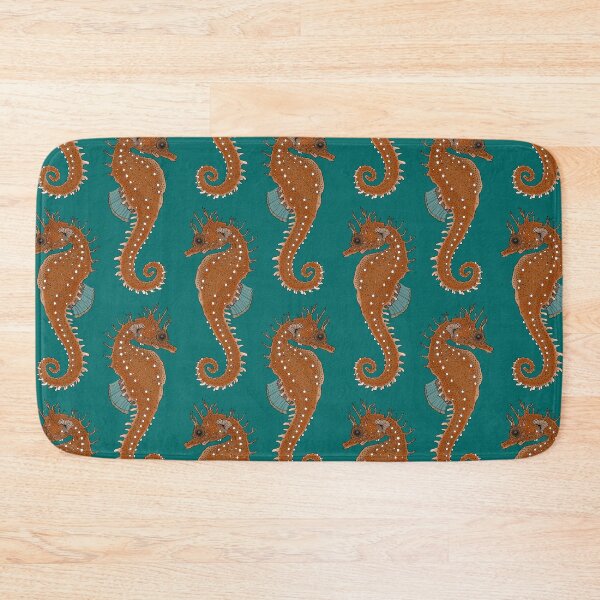Item preview, seahorse viridian designed and sold by scrummy.