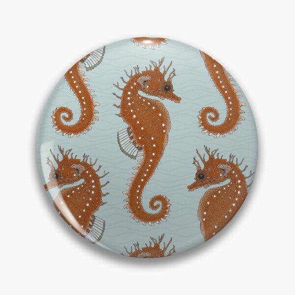 Item preview, seahorse celadon blue designed and sold by scrummy.