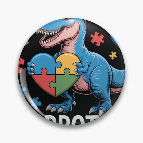 Item preview, Wear Blue For My Lil Brother Autism Awareness Dinosaur designed and sold by tiemacopaxer.