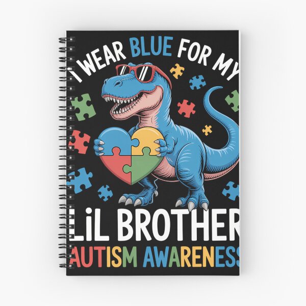Item preview, Wear Blue For My Lil Brother Autism Awareness Dinosaur designed and sold by tiemacopaxer.