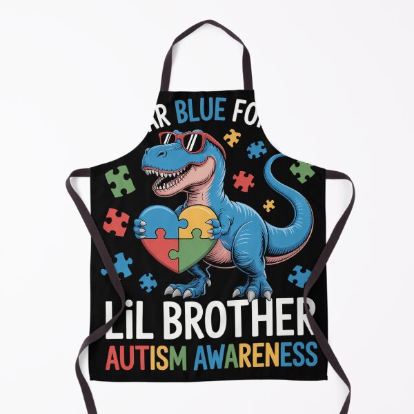 Item preview, Wear Blue For My Lil Brother Autism Awareness Dinosaur designed and sold by tiemacopaxer.
