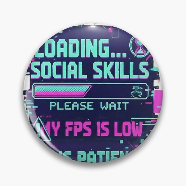 Item preview, Loading Social Skills Please Wait Glitch Aesthetic designed and sold by Mental Tab Closed.