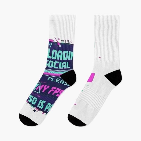 Item preview, Loading Social Skills Please Wait Glitch Aesthetic designed and sold by Mental Tab Closed.