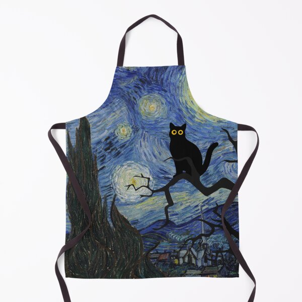 Item preview, cat with starry night designed and sold by PurrfectHome.