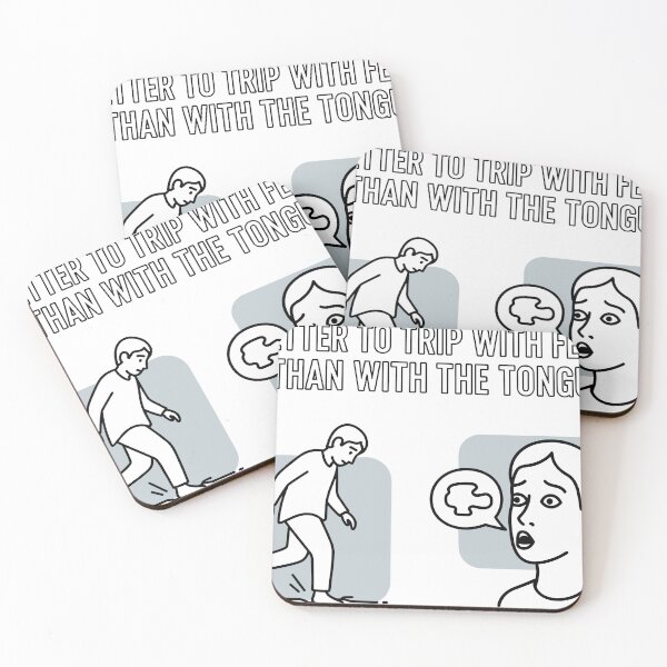 Item preview, Better to Trip With the Feet Than With the Tongue – Daily Stoic Quote by Marcus Aurelius designed and sold by artbibun.