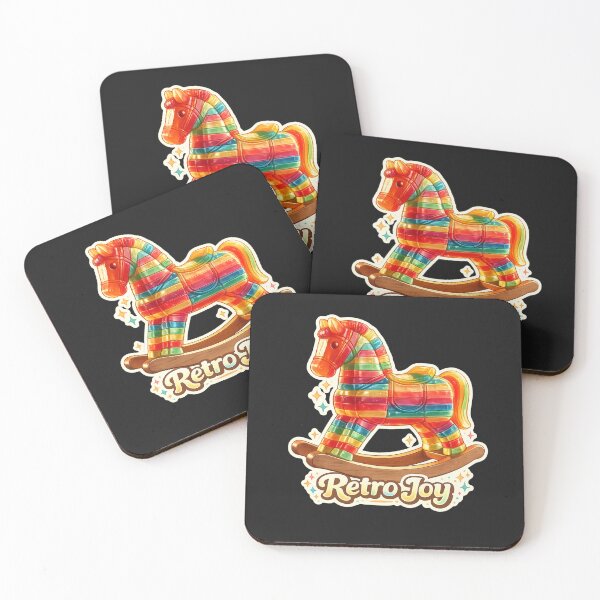 Item preview, Retro Joy – Colorful Rocking Horse Art designed and sold by Laugh & Rewind .