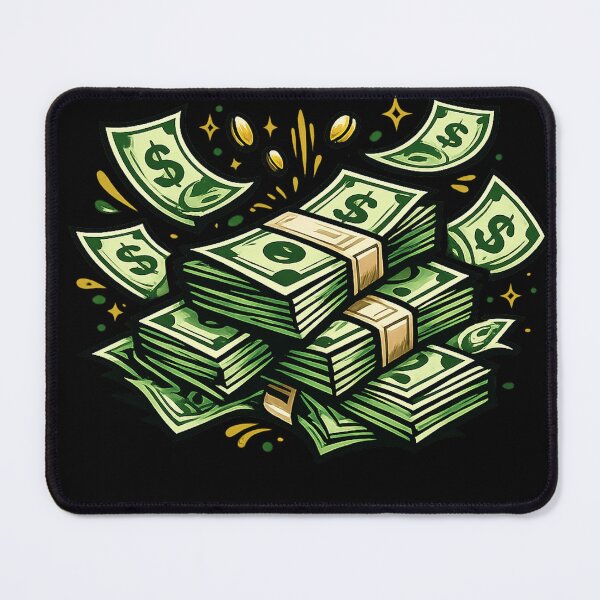 Item preview, Money Stack Illustration – Cash Wealth Sticker Design designed and sold by DrizzyV.