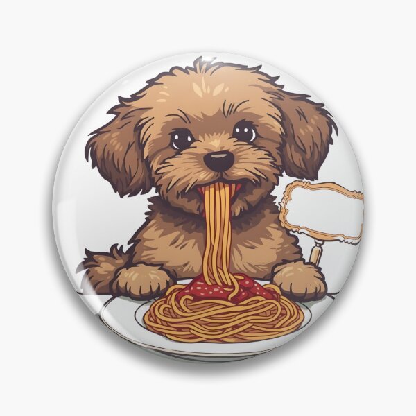 Item preview, More Spaghetti Less Upsetti and blank dog name tag designed and sold by OscarArtistry.