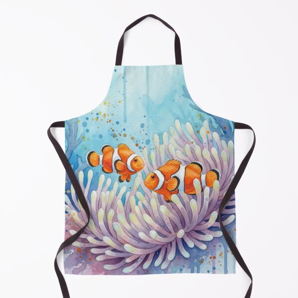 Item preview, Watercolor clown fish in a sea anemone designed and sold by Pedro Fart Faced McGee.
