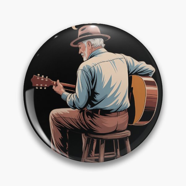 Item preview, 70th Birthday Acoustic Guitar Player in His Seventies designed and sold by tiemacopaxer.