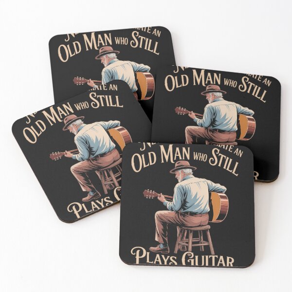 Item preview, 70th Birthday Acoustic Guitar Player in His Seventies designed and sold by tiemacopaxer.