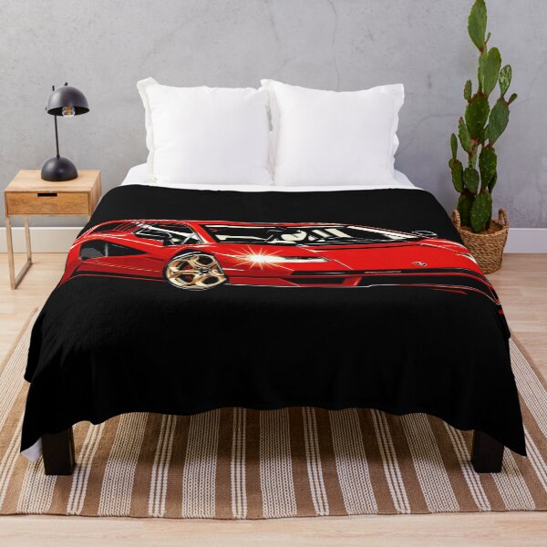 Item preview, Lamborghini Countach Red Supercar Illustration – Exotic Automotive Wall Art designed and sold by Stinky Lincy's Apparel Company.