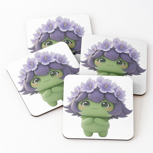Aperçu de l'œuvre Personnage de fille Boobie Hyacinth – Fleur violette Kawaii créée et vendue par HNstory.