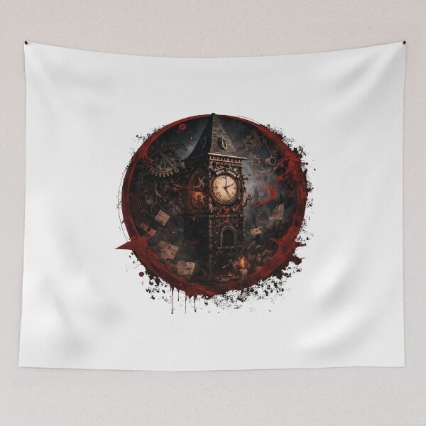 Item preview, BOTC - A Blood splattered clocktower - Whispering Gears designed and sold by creative-cub.