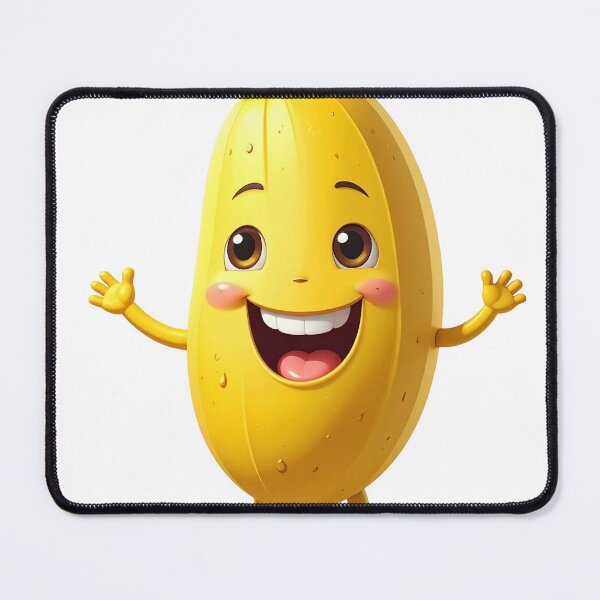 Item preview, Cheerful Banana Mascot Cartoon designed and sold by mcraft studio.