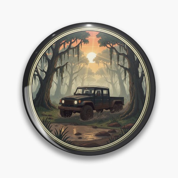 Item preview, 6x6 Off-Road Expedition: Misty Bayou Sunset designed and sold by xofi.
