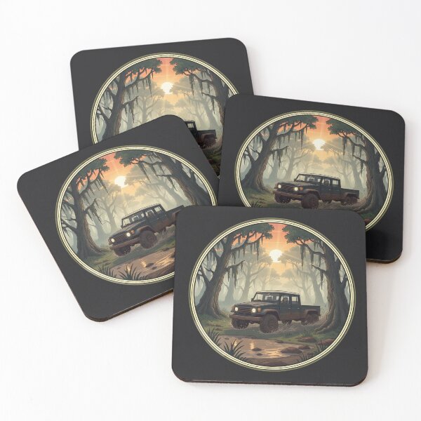 Item preview, 6x6 Off-Road Expedition: Misty Bayou Sunset designed and sold by xofi.