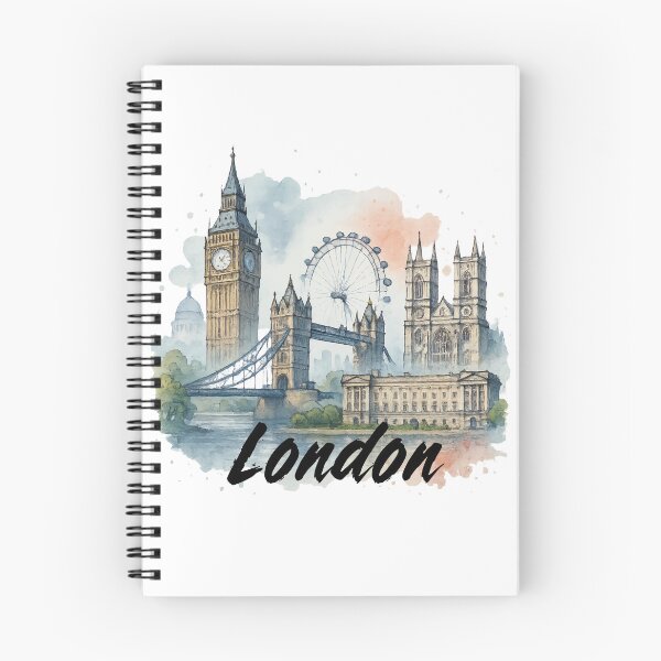 Artikelvorschau, Aquarell von London mit seinen Denkmälern entworfen und verkauft von creativelolo.