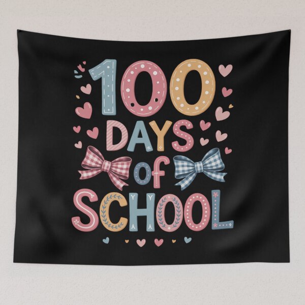 Item preview, 100 Days of School Coquette Bow 100th Day of School designed and sold by lilensgavadur.
