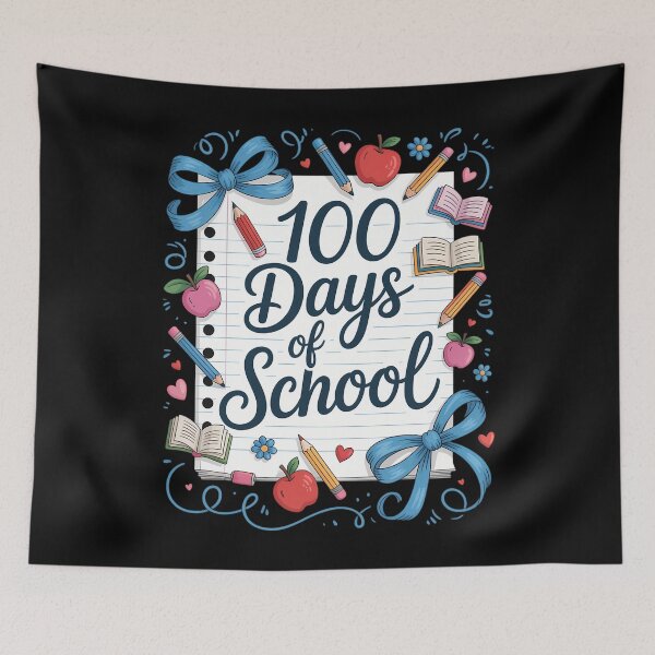 Item preview, 100 Days of School Coquette Bow for 100th Day Teacher designed and sold by lilensgavadur.