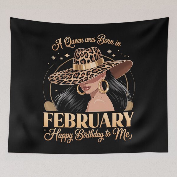 Item preview, A Queen Was Born In February Happy Birthday To Me designed and sold by lilensgavadur.