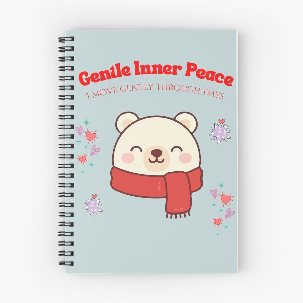 Item preview, Gentle Inner Peace – I Move Gently Through Days Cute Calm Bear Illustration designed and sold by YasirHamidDesigns .