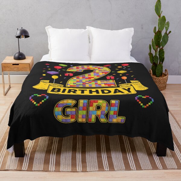 Item preview, 2nd Birthday Girl Shirt - Colorful Building Blocks Birthday T-Shirt | Birthday Number Series designed and sold by GreatLion1017.