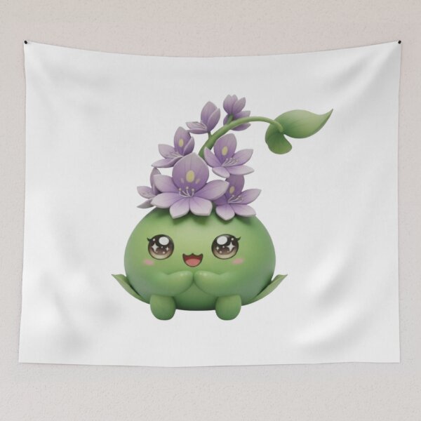 Item preview, Hya Hyacinth Sister Character – Kawaii Floral Mascot designed and sold by HNstory.