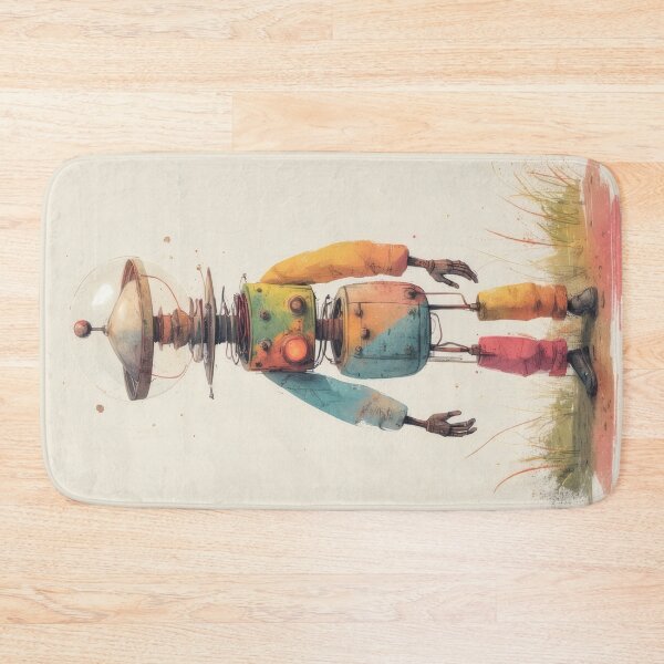 Item preview, Disassembled robot in a summer meadow designed and sold by Mianku | Für das Leben.