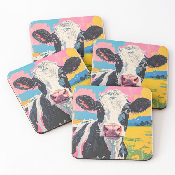 Item preview, Colorful Pop Art Cow designed and sold by mcraft studio.
