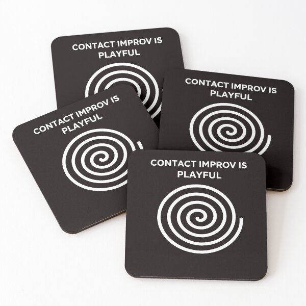 Item preview, Contact Improv Is Playful – Somatic Dance Spiral Minimal Art | Contact Improvisation | designed and sold by Spiral Studio.