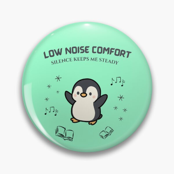 Item preview, Low Noise Comfort – Silence Keeps Me Steady Cute Penguin Calm Illustration designed and sold by YasirHamidDesigns .
