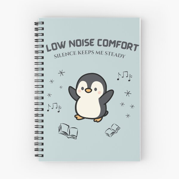 Item preview, Low Noise Comfort – Silence Keeps Me Steady Cute Penguin Calm Illustration designed and sold by YasirHamidDesigns .