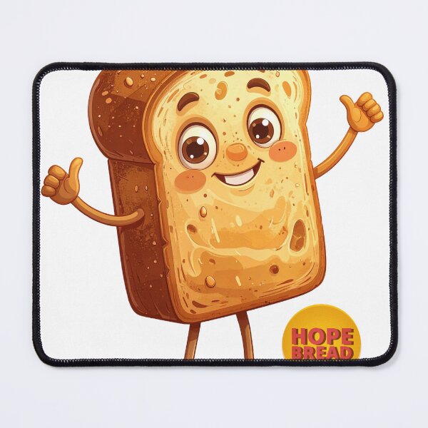 Item preview, Hope Bread Cartoon Mascot – Cute Happy Loaf Character Illustration designed and sold by mcraft studio.