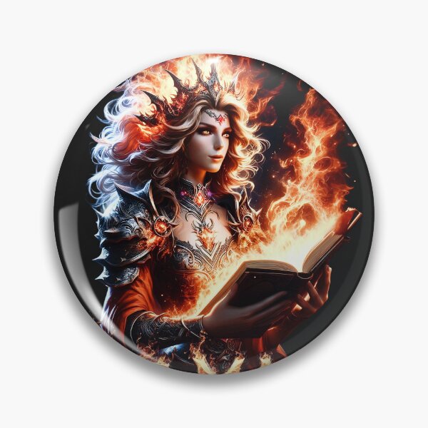 Item preview, Fire Mage with Folios designed and sold by Jannicki-Art.
