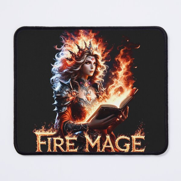 Item preview, Fire Mage with Folios designed and sold by Jannicki-Art.