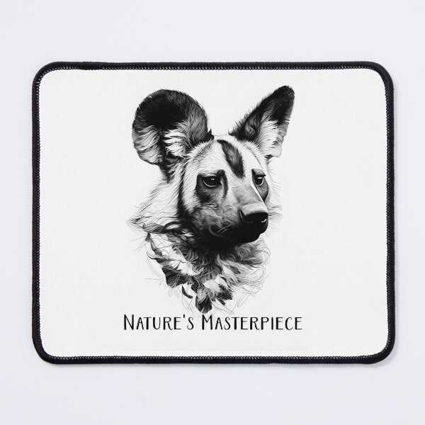 Item preview, African Wild Dog Sketch Nature Portrait. designed and sold by Mr Lee.