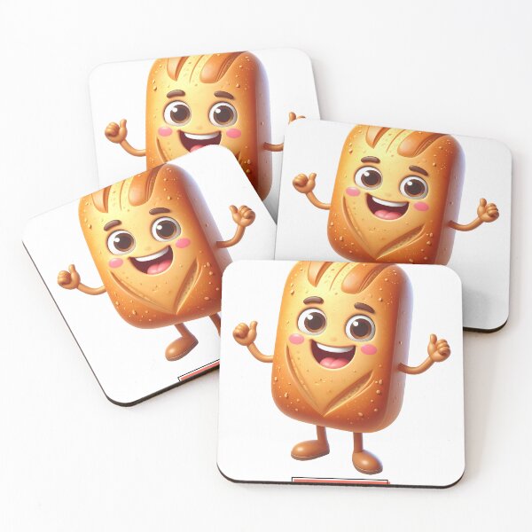 Item preview, Daily Bread – Cute Happy Bread Mascot Illustration designed and sold by mcraft studio.