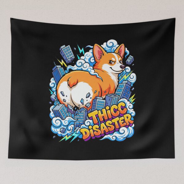 Item preview, Corgi Butt Smash Buildings Cloud   designed and sold by Tong4130.